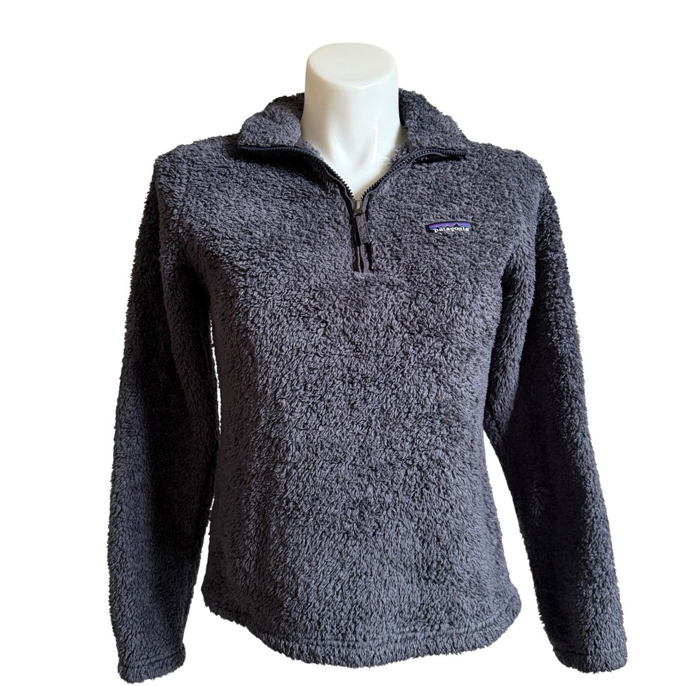 Patagonia Womens‎ Quarter Zip Fleece Pullover Slate Blue Size Medium